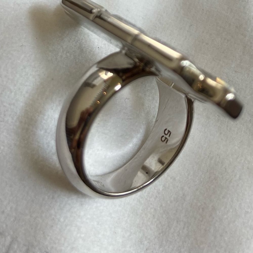 Atelier Swarovski fluid Azzurro open ring - Picture 10 of 12